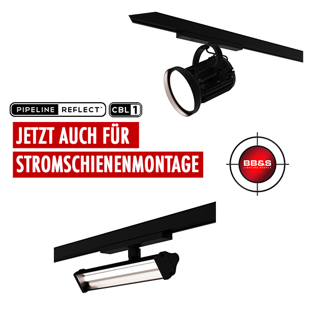 BB&S Compact Beamlight 1 und Pipeline Reflect – jetzt auch als Trackmount-Modelle verfügbar
